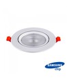 20W Ø17cm LED-spotlight - Hål: Ø14,5 cm, Mått: Ø17 cm, 3 cm hög, Samsung LED-chip