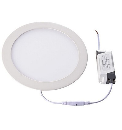 11W Ø20cm LED infällt panel - Hål: Ø18 cm, Mått: Ø20 cm