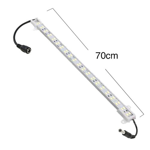 70 cm 4W Trapp-aluprofil med LED-strip - 24V DC, IP65, med kontakt