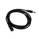 DC-Förlängningskabel - 3 m, 5V-24V, svart