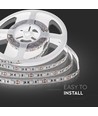 5m 10,8W/m LED-strip - 12V DC, IP20, 60 LED per meter