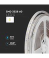 5m 4,2W/m stänksäker LED-strip - 12V DC, IP65, 60 LED per meter
