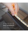 5m 11W/m stänkskyddad LED-strip - 12V DC, IP65, 60 LED per meter