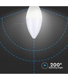 E14 4W LED-lampa - 200° spridning
