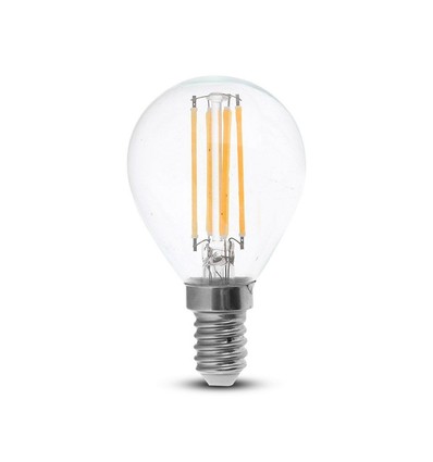 E14 4W LED klotlampa - Filament, P45