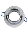 MR16 eller GU10 Downlight-kit - Utan ljuskälla, borstad aluminium, Hål: Ø7,5 cm, Mått: Ø9,1 cm