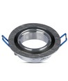 MR16 eller GU10 Downlight-kit - Utan ljuskälla, borstad aluminium, Hål: Ø7,5 cm, Mått: Ø9,1 cm