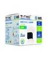 5W LED vägglampa - IP65 utomhus, fyrkantig, justerbar spridning, svart, inkl. ljuskälla