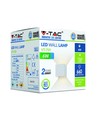 5W LED vägglampa - IP65 utomhus, vit, fyrkantig, justerbar spridning, inkl. ljuskälla