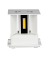5W LED vägglampa - IP65 utomhus, vit, fyrkantig, justerbar spridning, inkl. ljuskälla