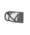 E27 Vägglampa - IP54 utomhus, grå, utan ljuskälla