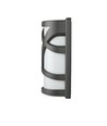 E27 Vägglampa - IP54 utomhus, grå, utan ljuskälla