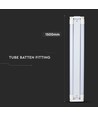 V-Tac 150 cm dubbel LED armatur - Inkl. 2 stk. 22W LED rör, IP20