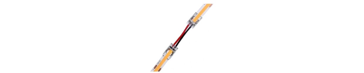 Enfärgad COB LED Strip Tillbehör 12V/24V