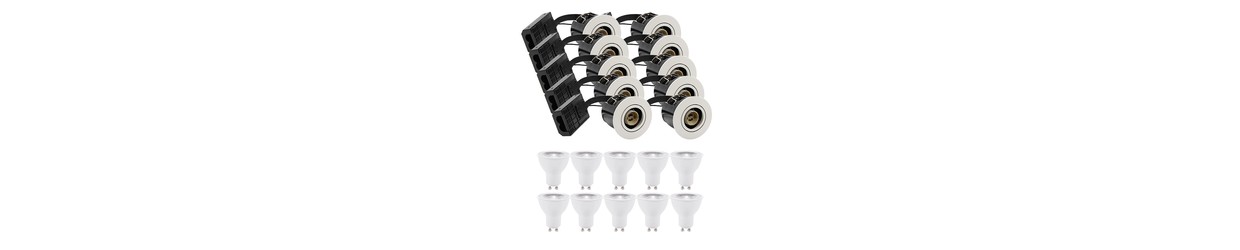 Infällda spotlights