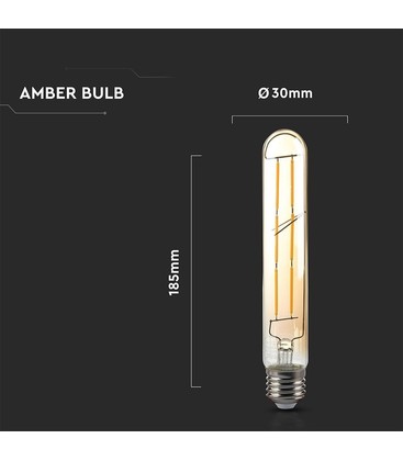 Måttskiss för en T30 LED-lampa som visar exakta dimensioner för att säkerställa passform.