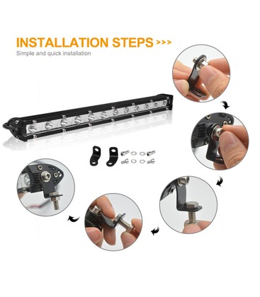Installation av en robust LED-ljusramp som ett effektivt alternativ till traditionell belysning.