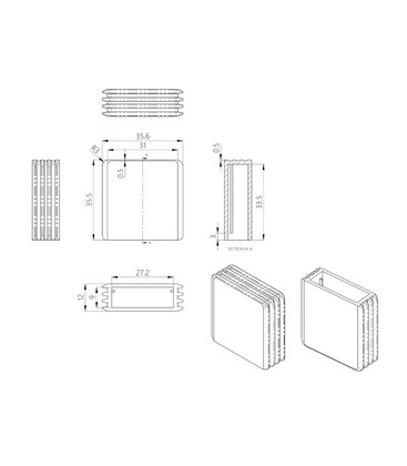 Måttspecifikationer för EasyDimmer500 som visar kompatibilitet för LED-system.