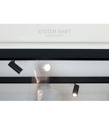 Installation av SHIFT skenspotlight som ett effektivt alternativ till fasta armaturer.