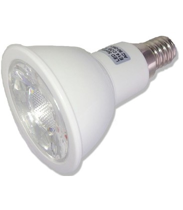 E14 LED-spotlampa med reflektorform anpassad för R50-armaturer.